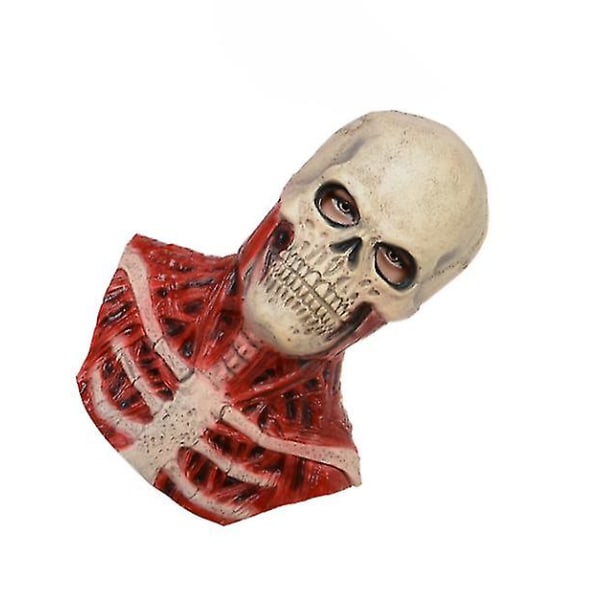 Halloween Skräck Blood Skull Mask Huvudbonader Skull Skeleton Skull Latex Mask Cosplay rekvisita