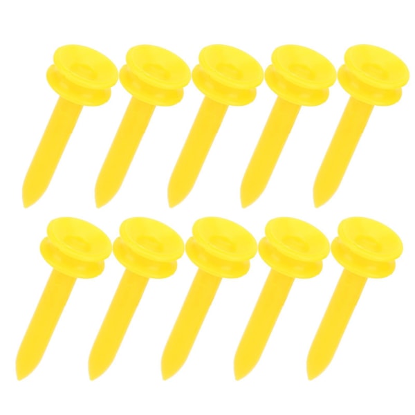 100 stk. Professionelle golf tees - lette, reducerer friktion, mere stabile - gule golf tees i plast