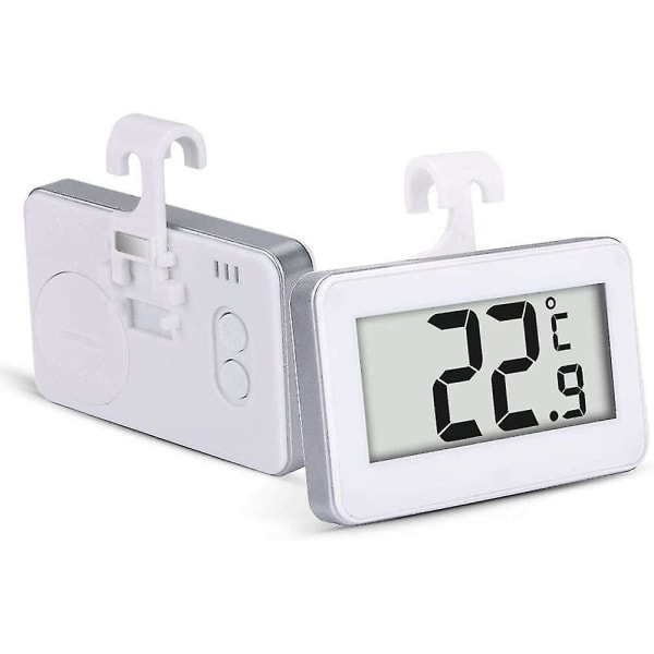 Kyltermometer Digital Vattentät Trådlös Kyl Frys Temperaturindikator Från Med Hacke Och Stor Lcd-skärm För Inomhus/utomhus