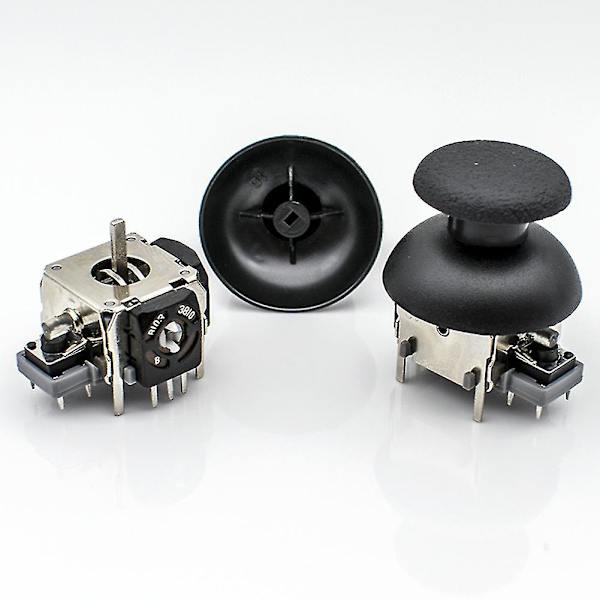 Fiauli 2 kpl Vaihtopelit Ohjaimen Peukalotikku 3D Analog Joystick PS3 Peliohjaimelle
