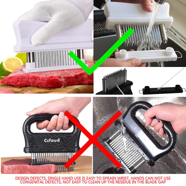 Köttklubba för kök, hushållsköttmörningshammare, köksredskap
