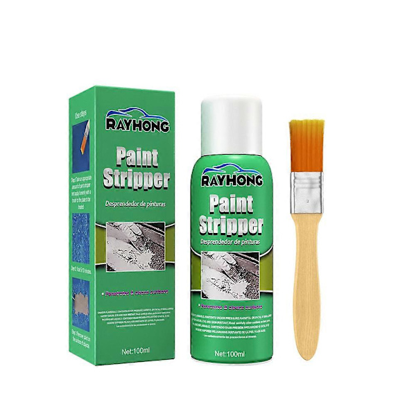 100 ml Auton Maalinpoistaja Metallipinnoille, Tehokas Maalinpoistaja Autoille, Seinille, Veneille, Graffiti-Korjaukseen, Harjan Kera 1pc