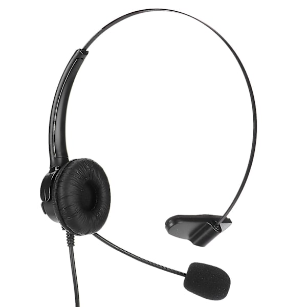 PC-kundtjänstheadset med mikrofon, brusreducerande 3,5 mm callcenter-hörlurar, justerbar volym