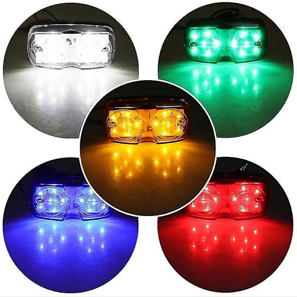 Billede LED-sidemarkørlys advarselsblinklys motorcykel baglygter 12v/24v trailer lastbil signal bremselampe ekstern indikatorlampe