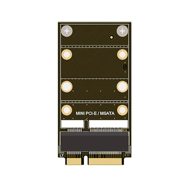 2 i 1 kombinera Mini Pci-e & Msata Ssd adapterkonverterkort