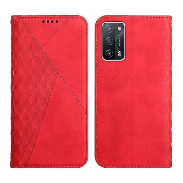 Oppo A16/a16s Case Premium Cover Magneettinen Nahka Folio Etui Coque - punainen