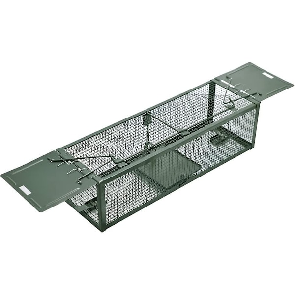 Rotanloukut Catch Trap Kaksi sisäänkäyntiä Häkkiloukku Hiirille Jyrsijöille Peltohiirille 39x13x11cm