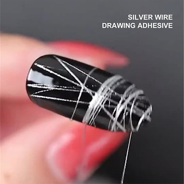 Elecool 5ml Spider Wire Gel Neglelakk Blomst Tegning Maling Gel Kreativ Punkt