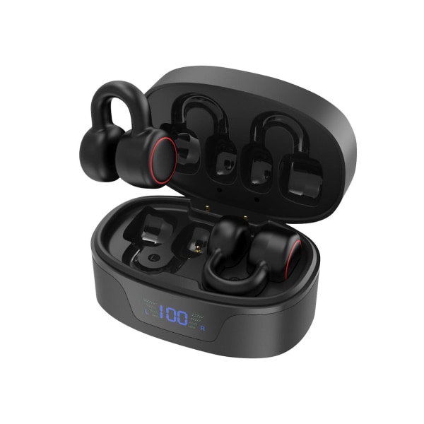 Lattia- ja höyrypuhdistustarvikkeet 2023 Uusi Bluetooth 5.3 -nappikuuloke, langaton urheilullinen minidigitaalinen näyttö kuulokkeiden tyyppi-c latausalusta