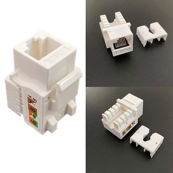 Cat6 Rj45 Keystone Jacks Modul Stik til Ethernet til Vægplade Patchpanel