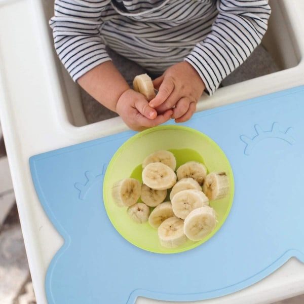 Silikon babyunderlag Anti-skli bordmatte Varmebestandig matkvalitet, oppvaskmaskin og mikrovarer