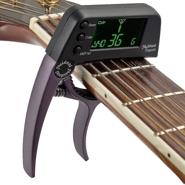 Tcapo20 Snabbväxlande Kapo Stämmare Legering Material För Akustisk Elektrisk Gitarr Bas Kromatisk