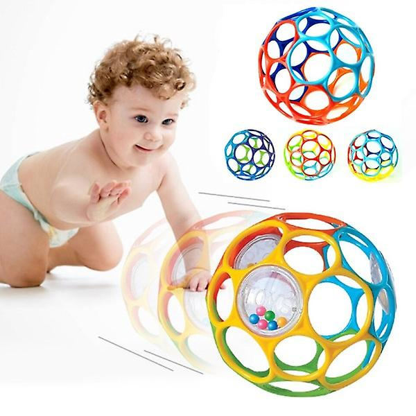 Baby Skallror Mjuk Boll Leksak Nyfödda Bitleksaker Greppövning Spel Handklocka Utveckla Intelligens Pedagogiska Leksaker för Barn