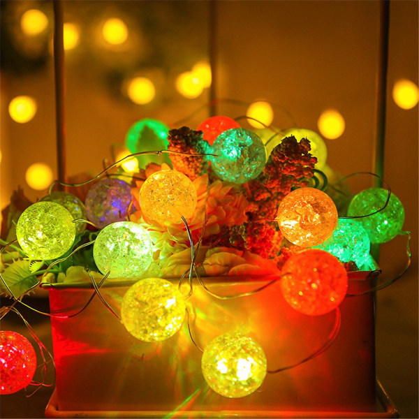 10 LED-fargede ballonglys til jul, bryllup og fest