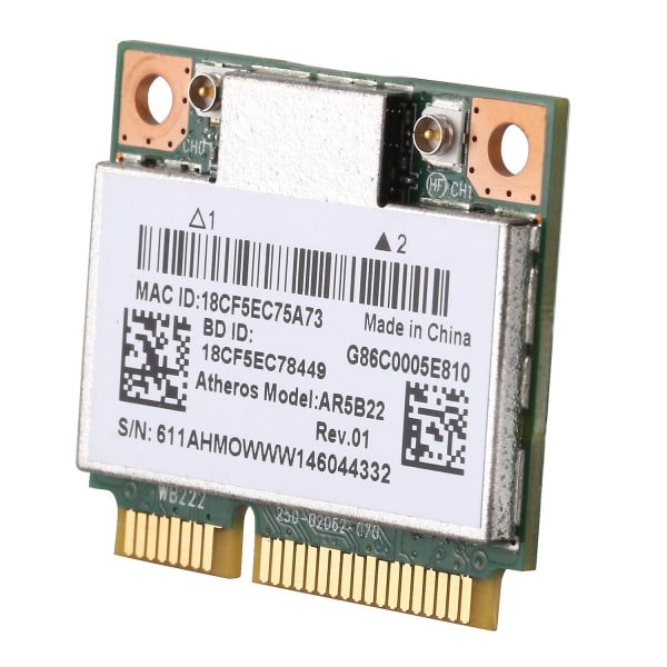Ar5b22 2,4/5ghz Dual Band Wifi-kort 802.11ac Bluetooth 4.0 trådløst Wlan-kort til Lenovo Y400 Y500