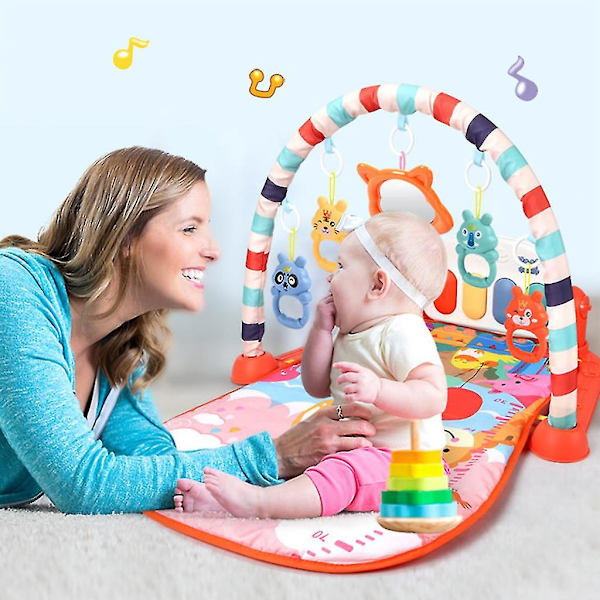 3-i-1 Kick \"n For Play Piano Gym Musical För Lekmatta För Baby Tummy För Tid A