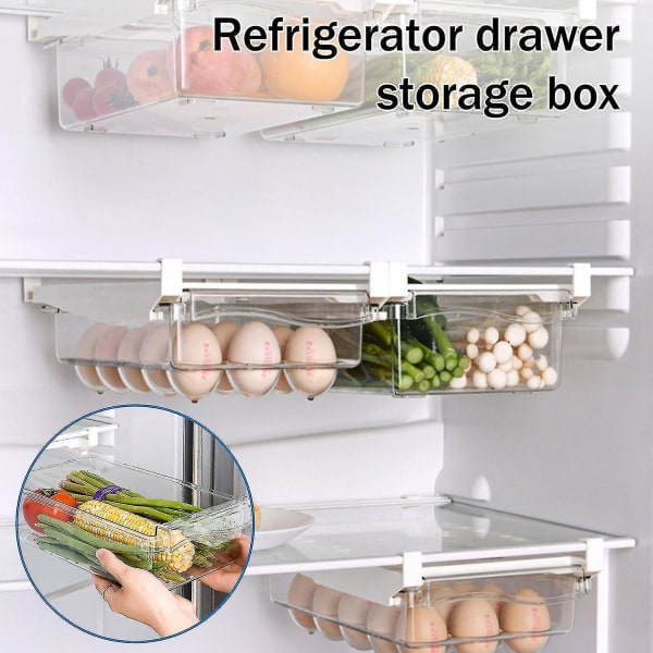 Kylskåpslåda Förvaringsskåp Justerbar | Köksskåp Förvaring