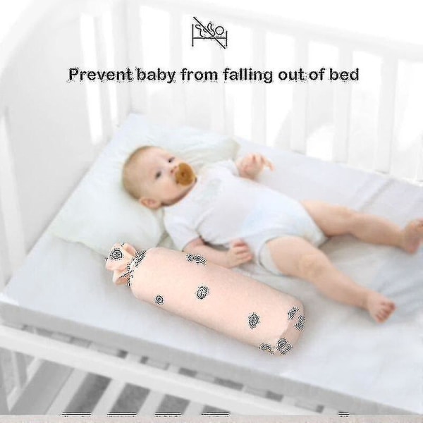 Bomuld Baby komfortpude Nyfødt Side Sove Ryglæn Støttepude Småbarn Anti-drop nakke Rulle Søvnbeskyttelse Pude Ns2-størrelse, farve1pcorange
