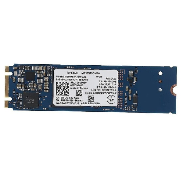 för Intel Optane M10 16G SSD-enhet Intern SSD Snabb skrivhastighet
