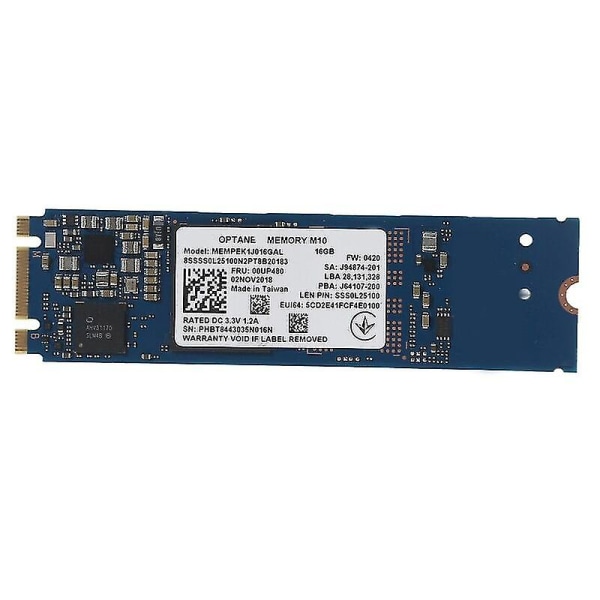 til Intel Optane M10 16G SSD Drive Intern SSD Hurtig skrivehastighed