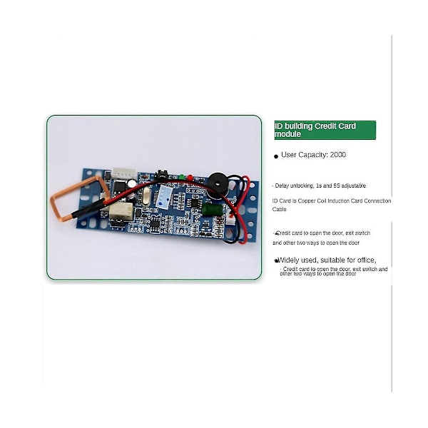 9-12v 125khz Id Rfid upotettu pääsyohjainmoduuli Id-moduuli Wg26 In -liitännällä