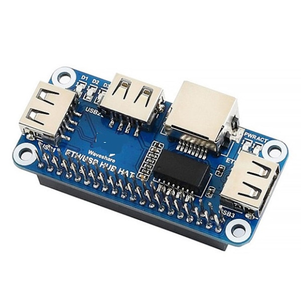 Rj45 Usb Expansion Hub For Raspberrypi 4 Model B 3b+ Zero For W Wh 1.3