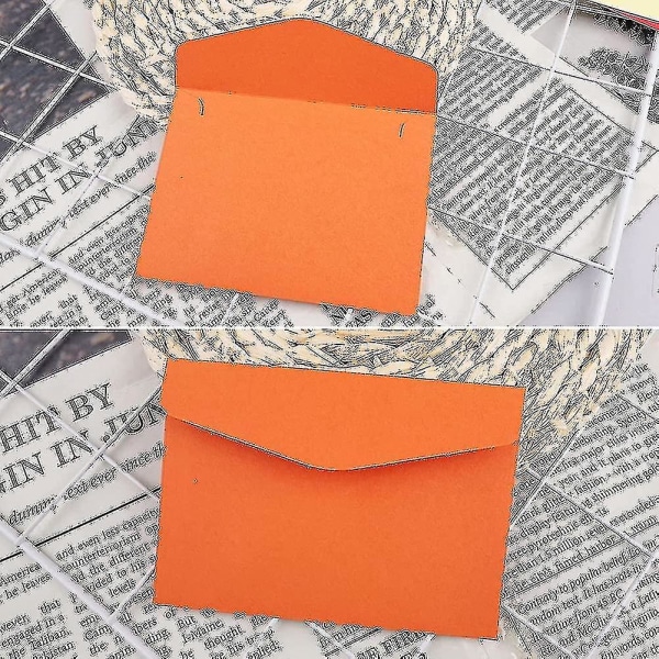 Mini små konvolutter, 60 stykker fargerike søte søte konvolutter Thanksgiving