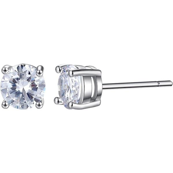 Øredobber for kvinner Øredobber Zirkon Klassiske øredobber Stud øredobber Zirkon øredobber Diamant dame øredobber Smykker silver-a
