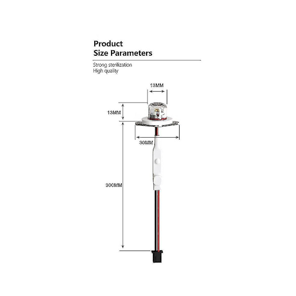 Dc12-24v Uvc 270-280nm Uv Vannrenser Desinfeksjon Kjæledyr Vann Dispense Fukter Led