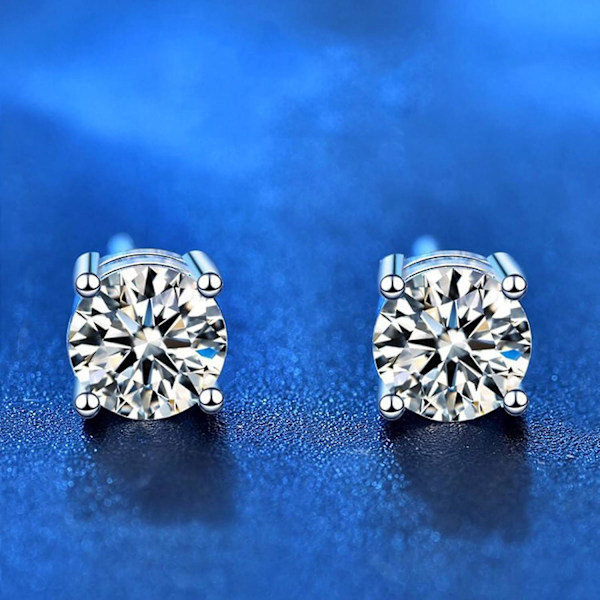 Øreringe til kvinder Øreringe Zirkon Klassiske Øreringe Stud Øreringe Zirkon Øreringe Diamant Dame Øreringe Smykker silver-a