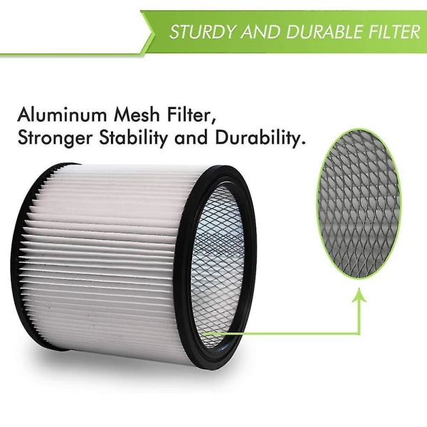 Udskiftning af Hepa-filter til Shop Vac 90304 90350 5 gallon og våd- og tørstøvsugertilbehør