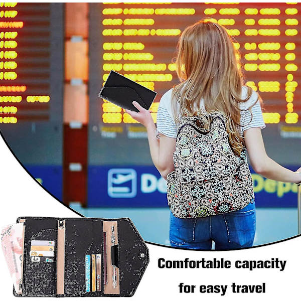 Rejse Et Pas Et H Rejsedokument Et Iser Med 8 Kredit Rfid Bloc Cover Slot Et () #calu Red