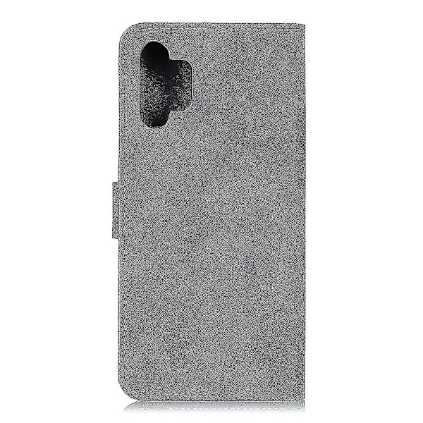 For Samsung Galaxy A32 5g / M32 5g Retro Style Læderpung Stativ Etui Telefon Cover - Grå