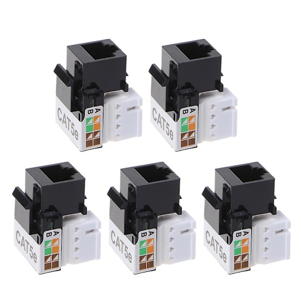 Cat5e Rj45 Keystone Jacks Modulkontakt Ethernet för väggplatta Patchpanel
