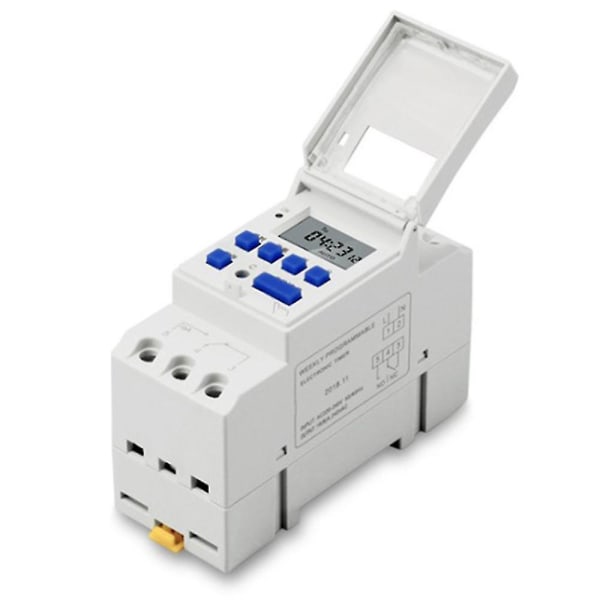 Elektronisk Ugentlig 7 Dages Programmerbar Digital Industriel Tidskontakt Relæ Timer Kontrol Ac 220v 16