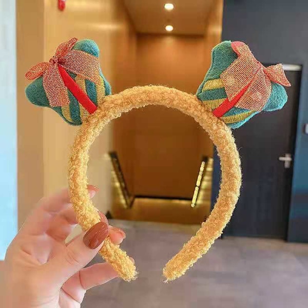 Jule Tisi Plys Pandebånd Elg Snemand Lam Hår Pandebånd Efterår Og Vinter Kvinders Hår Bundt Pandebånd Hårbånd Hårspænde christmas deer hair tie