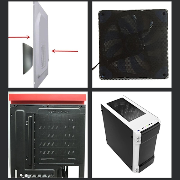 Dammfilter PC-fläkt dammskydd filter nät nät anti-dammfilter 1m