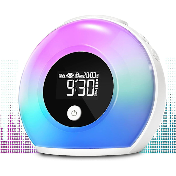 Night Light, Digital Alarm Clock, Clock With Light And Bluetooth Speaker, Suitable For Children, Teenagers  (dp)