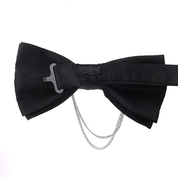 Mænd Sort Butterfly Metal Dekoration Butterfly For Mænd Kvinder Uniform Krave Butterf Bowknot Voksen Dragt Butterfly Krawatter Cravats Mandlige Butterfly bt34821