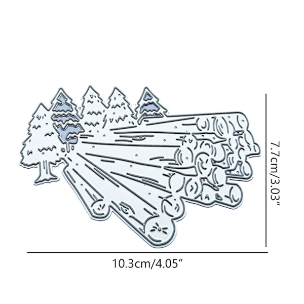 Forest Tree Wood Metal Cutting Dies Embossing Stencil Diy Scrapbooking Template