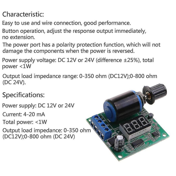 Dc12v 24v Säädettävä Digitaalinen Signaaligeneraattorimoduuli Analoginen Neliölähetin-Vastaanotin