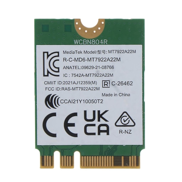 Mt7922 Tri-band Wifi 6e -kortti 802.11ax langaton Ngff M.2 Wifi -kortti Windowsiin