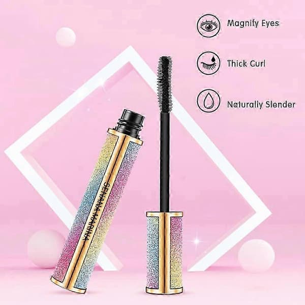 4D Mascara Sminke Forlengende Vippeextensions Kvinner Vanntett Hurtigtørkende Langvarig Cs