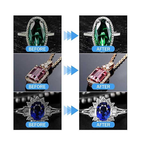 3x smycken diamant rengöring anti-tarnish silver guld ädelsten polering lösning spray