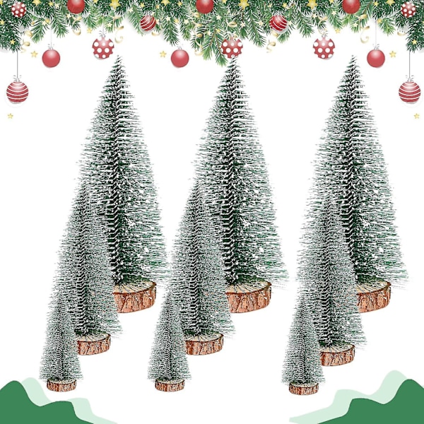 Miniatyr julgran, mini julgran, mini julgran, mini konstgjord julgran, grön bordsskiva julgran, mini konstgjord julgran