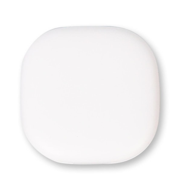 Hvitt LED kompakt speil, 1X 5X forstørrelse sminkespeil, berøringsskjerm 3 farger Justerbar Bright
