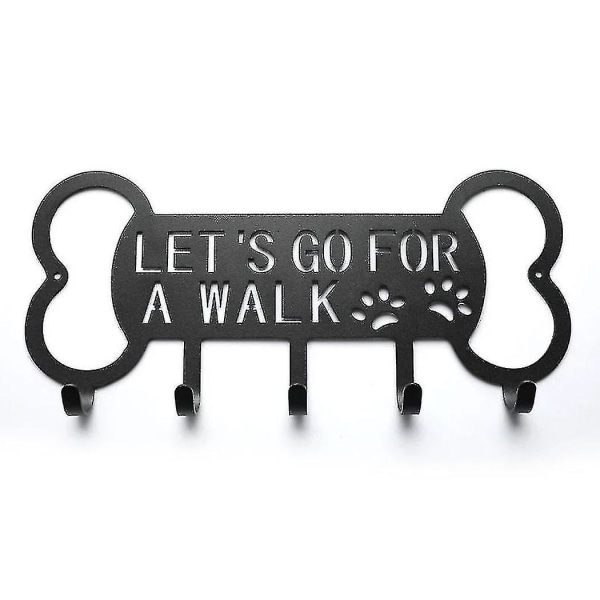 Metal Pet Dog Leash Hanger Hook Dog Leash Wall Rack Holder With Free Nail Hang On Leather Nylon Lea