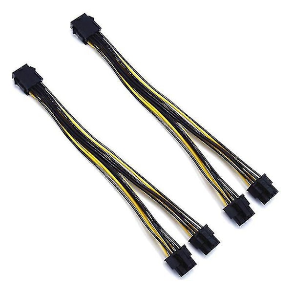 12-pack Pci-e 8pin till 2x 8 Pin (6+2) strömsplitterkabel kompatibel med Pcie Pci