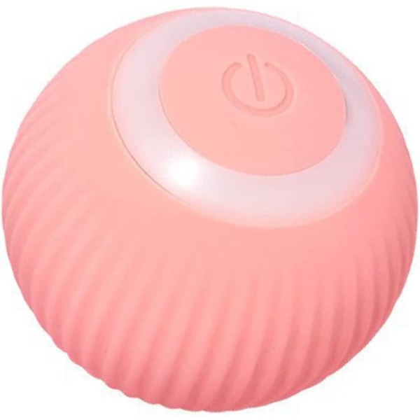 Interactive Cat Toy - Smart Usb Rechargeable Cat Ball - Cat Toy With Light - Pink Gift