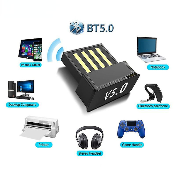 Usb trådløs Bluetooth-sendere 5.0 til computerlydmodtager